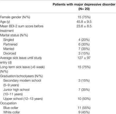 Integration of a Return-to-Work Module in Cognitive Behavioral Therapy in Patients With Major Depressive Disorder and Long-Term Sick Leave—A Feasibility Study